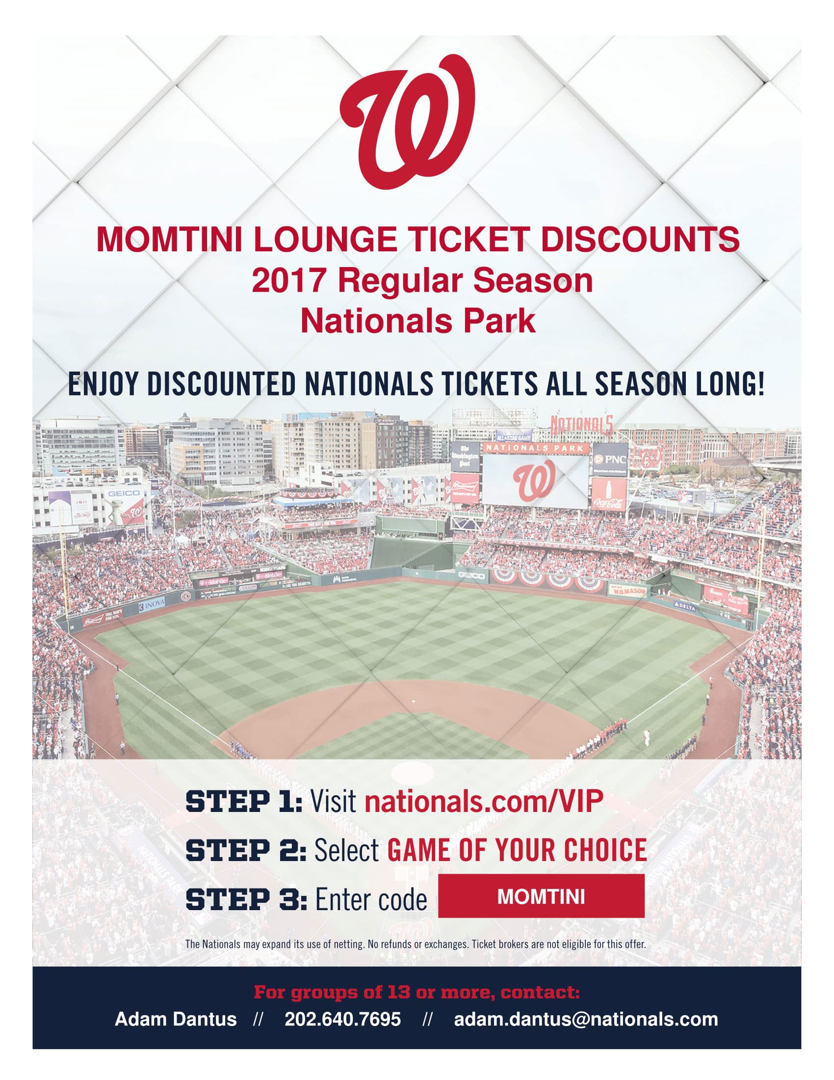 washington nationals discount 2017